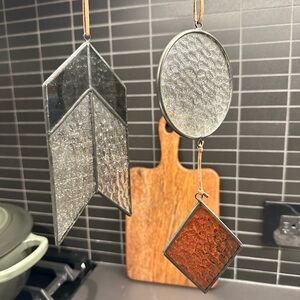 Beautiful Stained Glass Suncatcher - Hand Crafted (Comes as Pair)